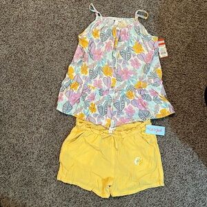 NWT Cat & Jack Girls XL (14/16) Linen Short Set